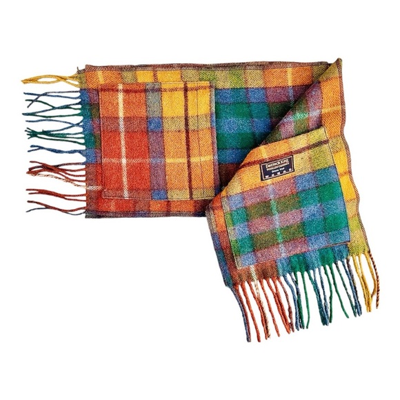 Patrick King Woollen Company Deluxe Wool Fringe Multicolor Scarf - Picture 5 of 8